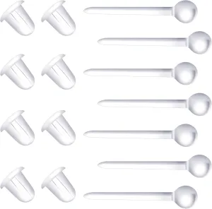 Plastic Earrings,Clear Earrings for Sports/Work and Earring Backs 200Pcs Hyperallergic Comfortable Silicone Clear Stud for Men&Women