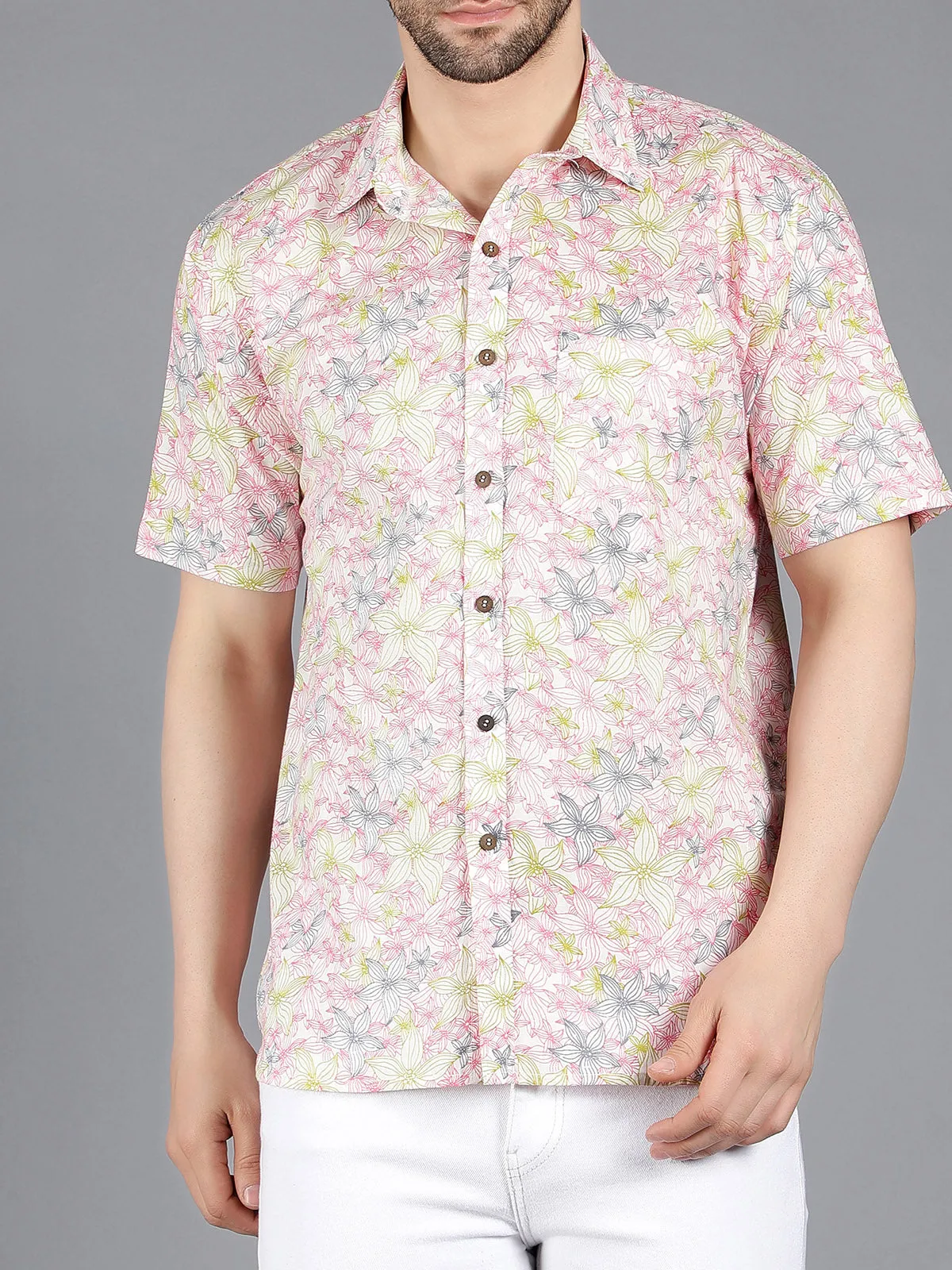 Procyon Printed Shirt White