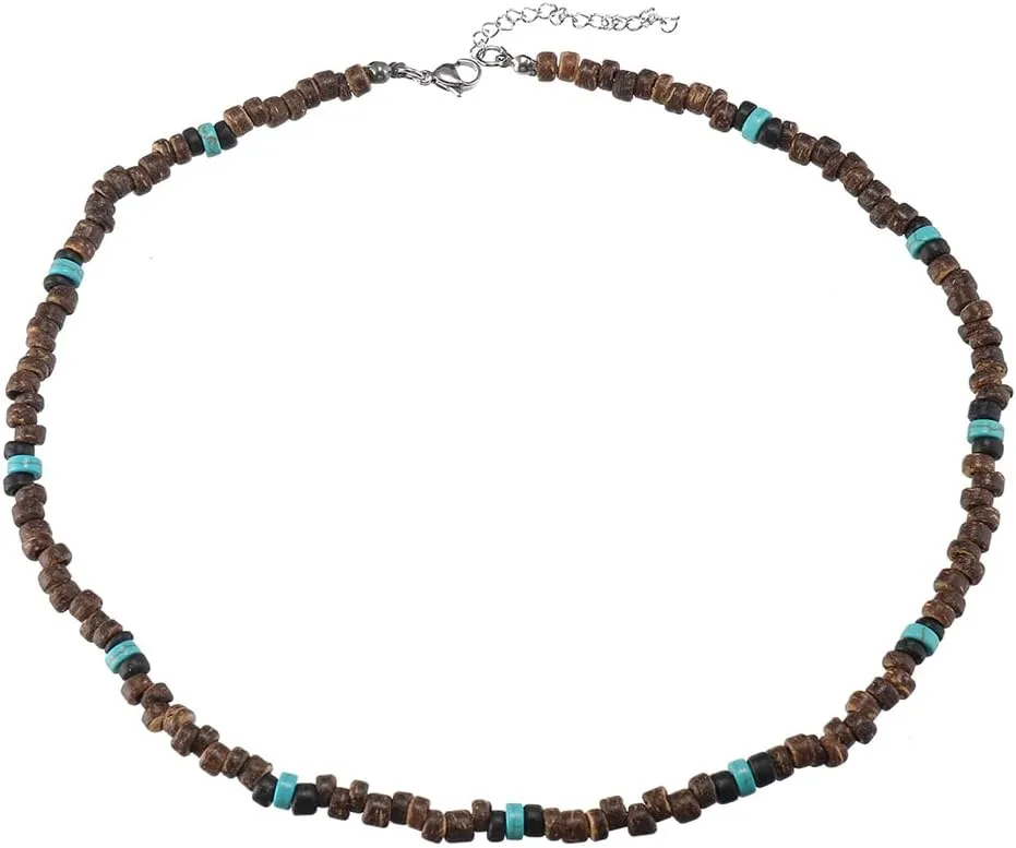 Puka Shell Necklace for Men Surfer Necklace Seashell Chokers Beach Necklace for Women Summer Beaded Necklace Jewelry