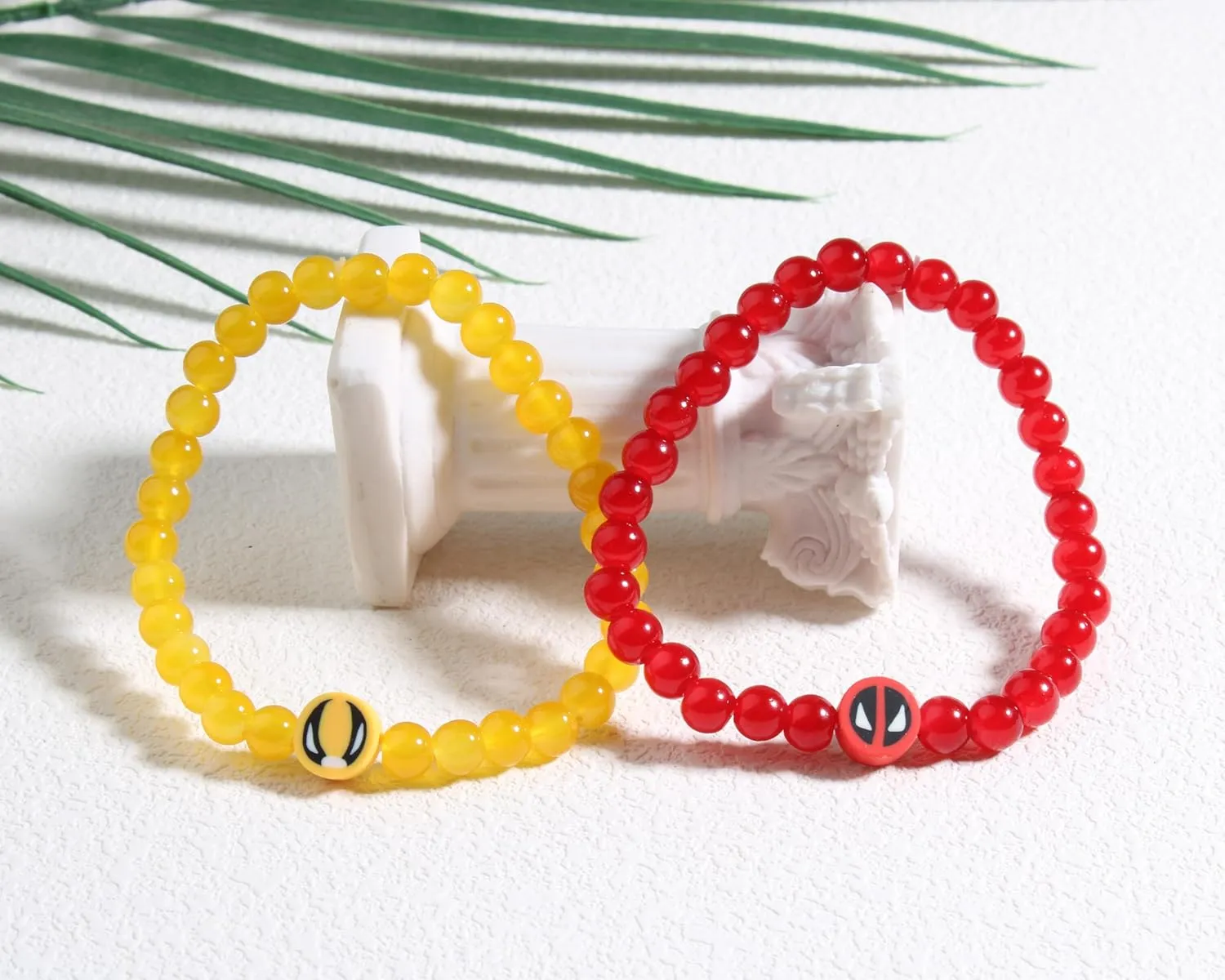QqzsJewls You and Me Bracelets Set Superhero Matching Bracelets for Mom Dad Daughter Son Aunt Niece Nephew Birthday Christmas School Gifts