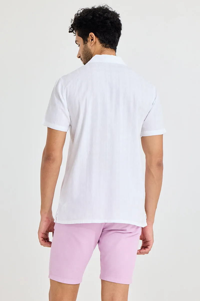Quadfour Line White Shirt