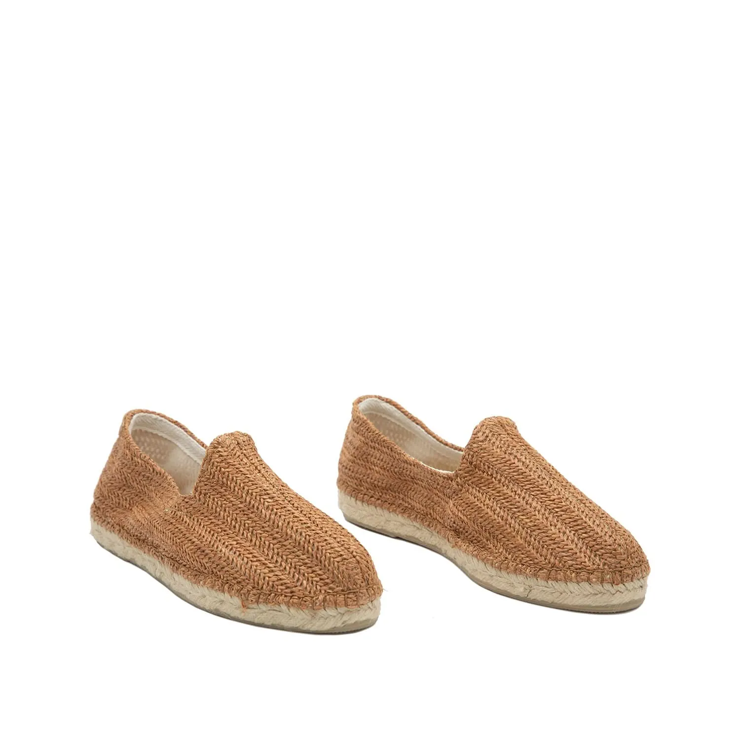 Mens Raffia Espadrilles - Stylish Damask Design