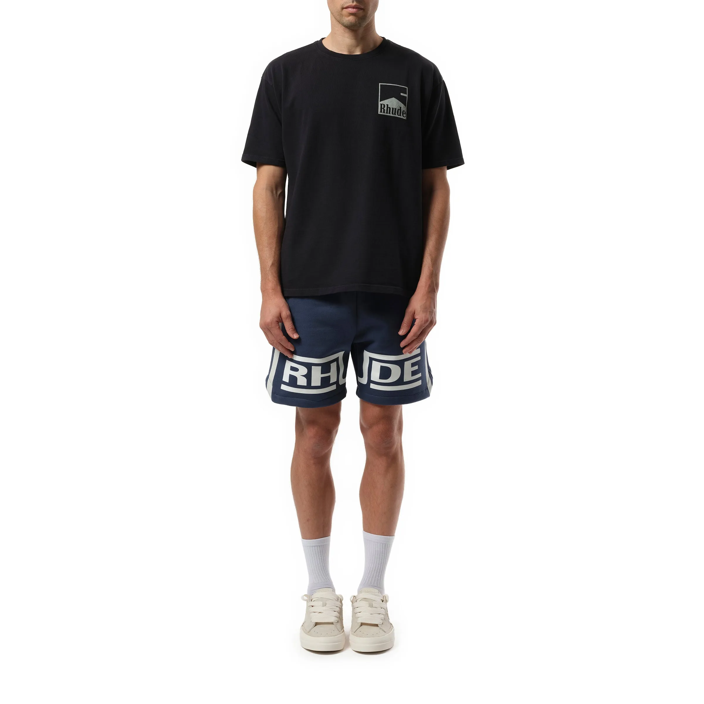 Rhude Chevron T-Shirt in Vintage Black