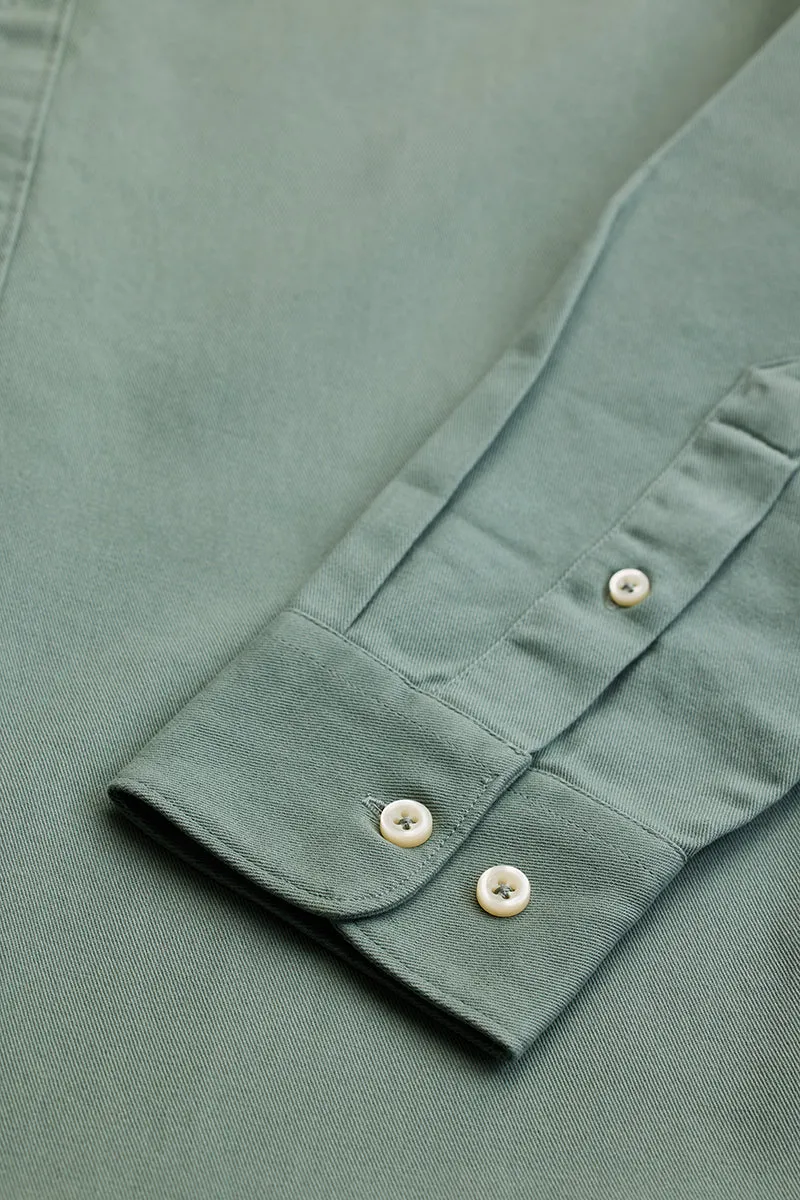 Sage Solid Oxford Shirt