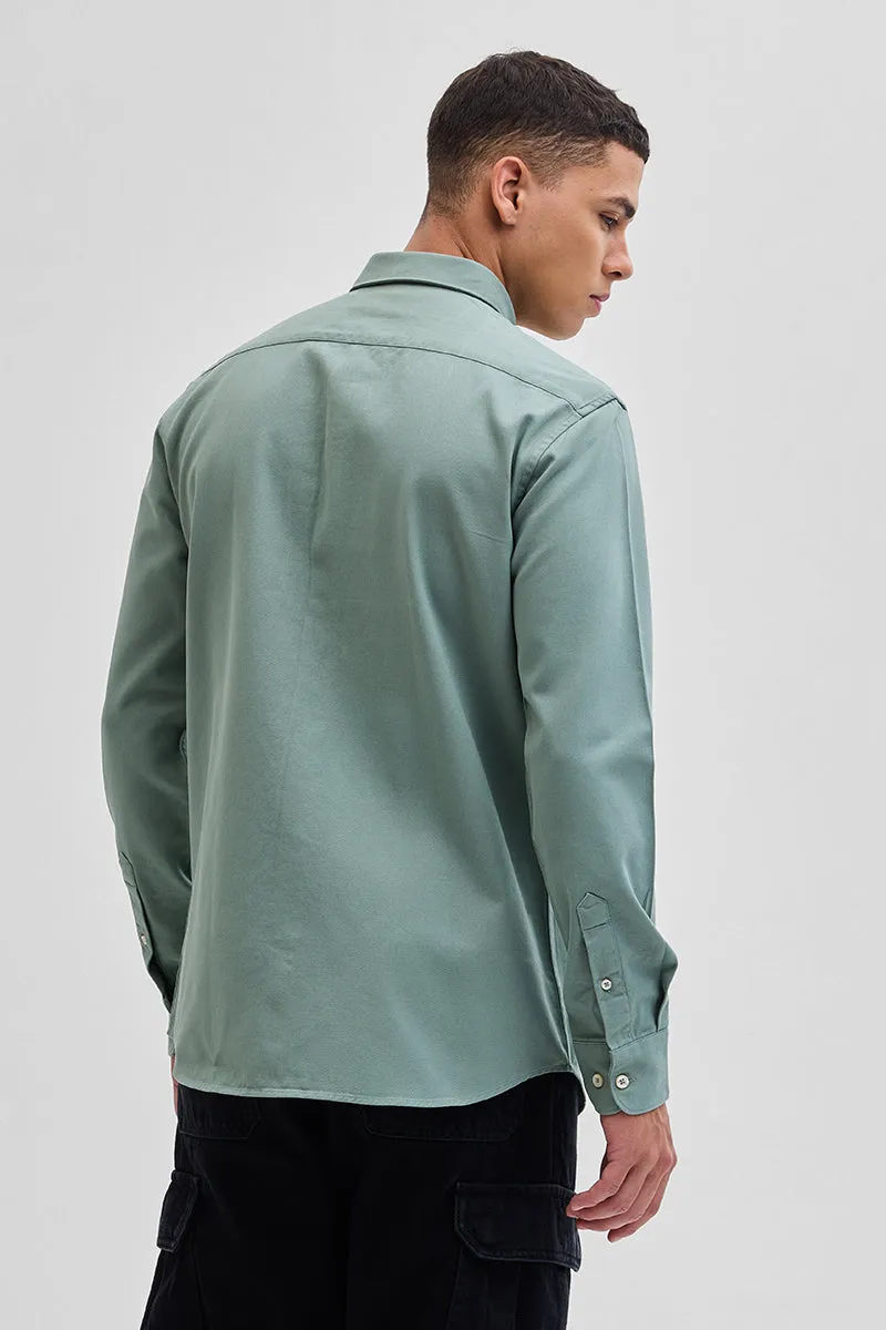 Sage Solid Oxford Shirt
