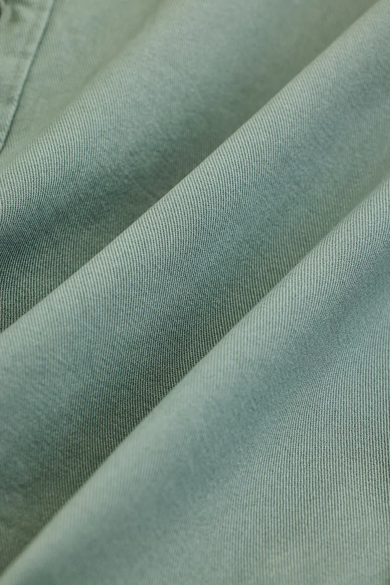 Sage Solid Oxford Shirt