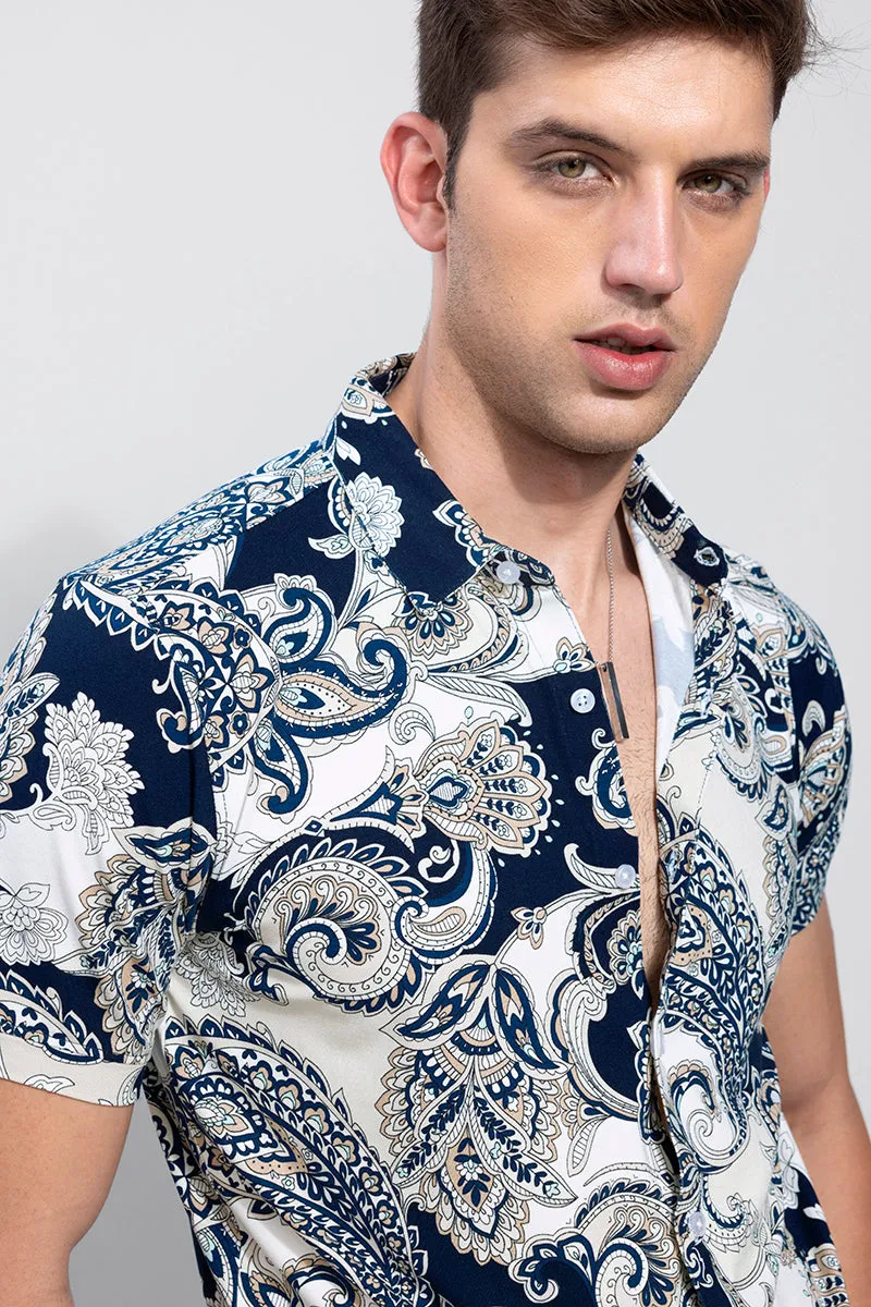 Seamless Paisley Navy Shirt