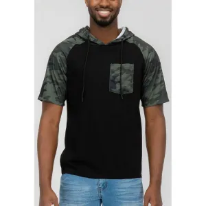 SHORT SLEEVE CAMO COLOR BLOCK