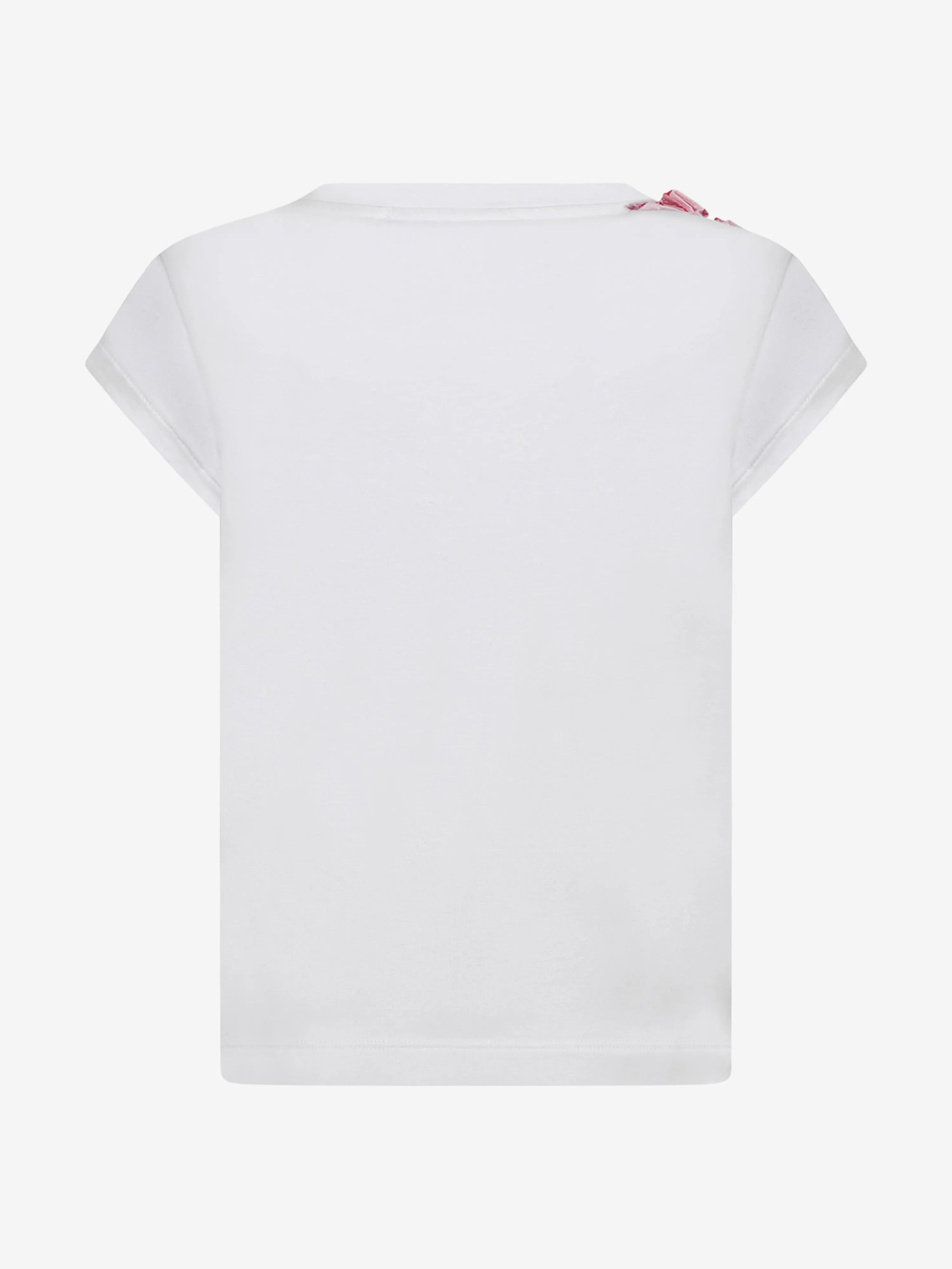 Simonetta Girls Top - & Red RuffCotton Top