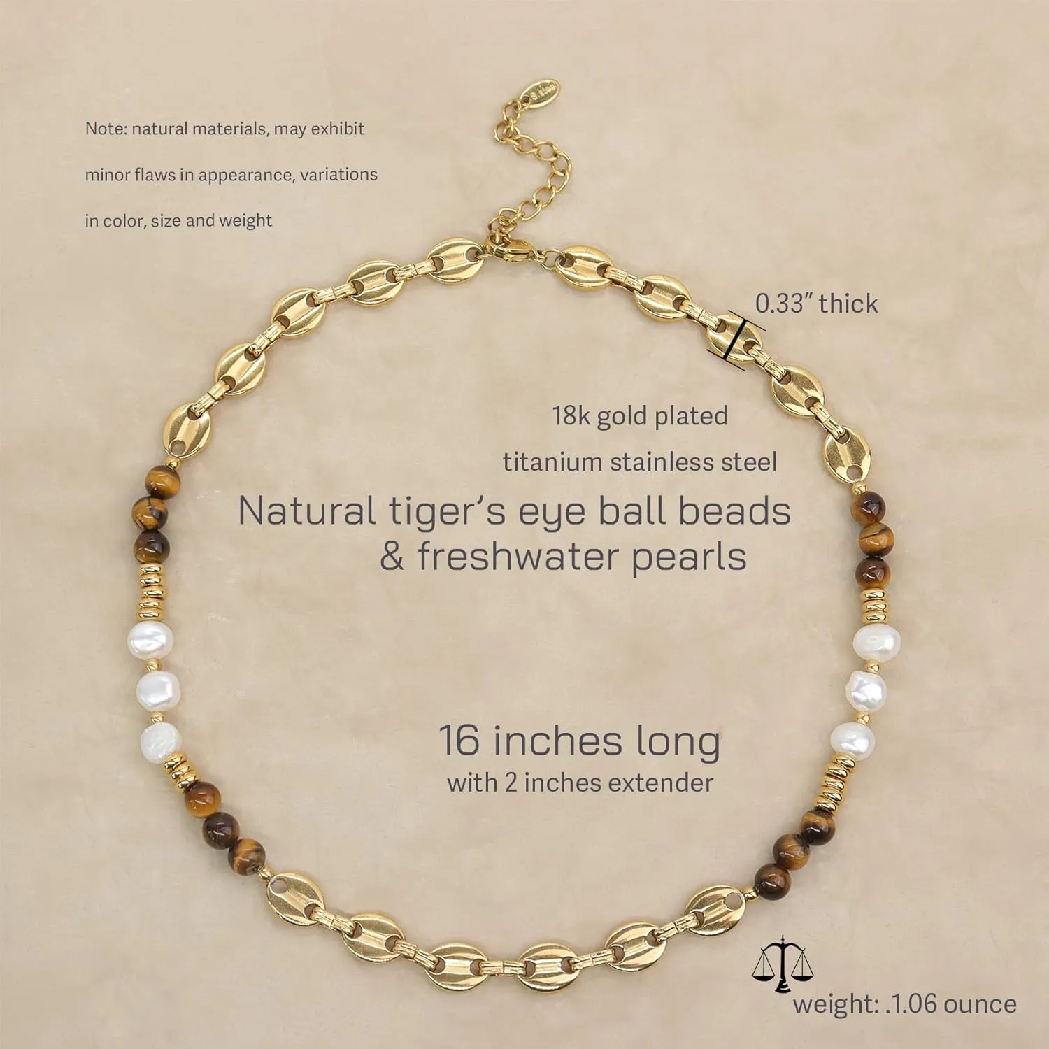 Sonateomber Natural Gemstone Beaded Boho Choker Necklaces for Women, Dainty Bohemian Handmade Crystal Stone Bead Gold Statement Chain Prom Accessories Jewelry Gift