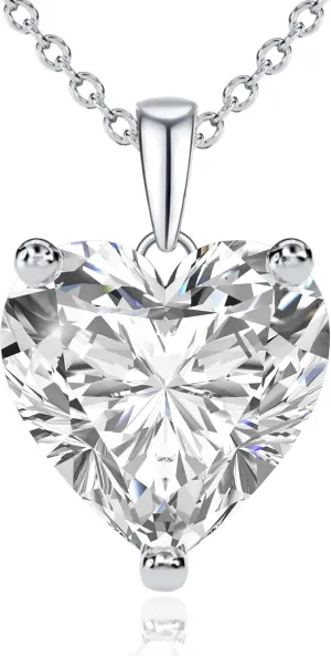 Sparkling Diamond Necklaces For Women | Elegant 925 Sterling Silver Necklace For Women with VVS Moissanite | Luxurious Jewelry for Women | Anniversary Christmas Birthday Gifts for Women