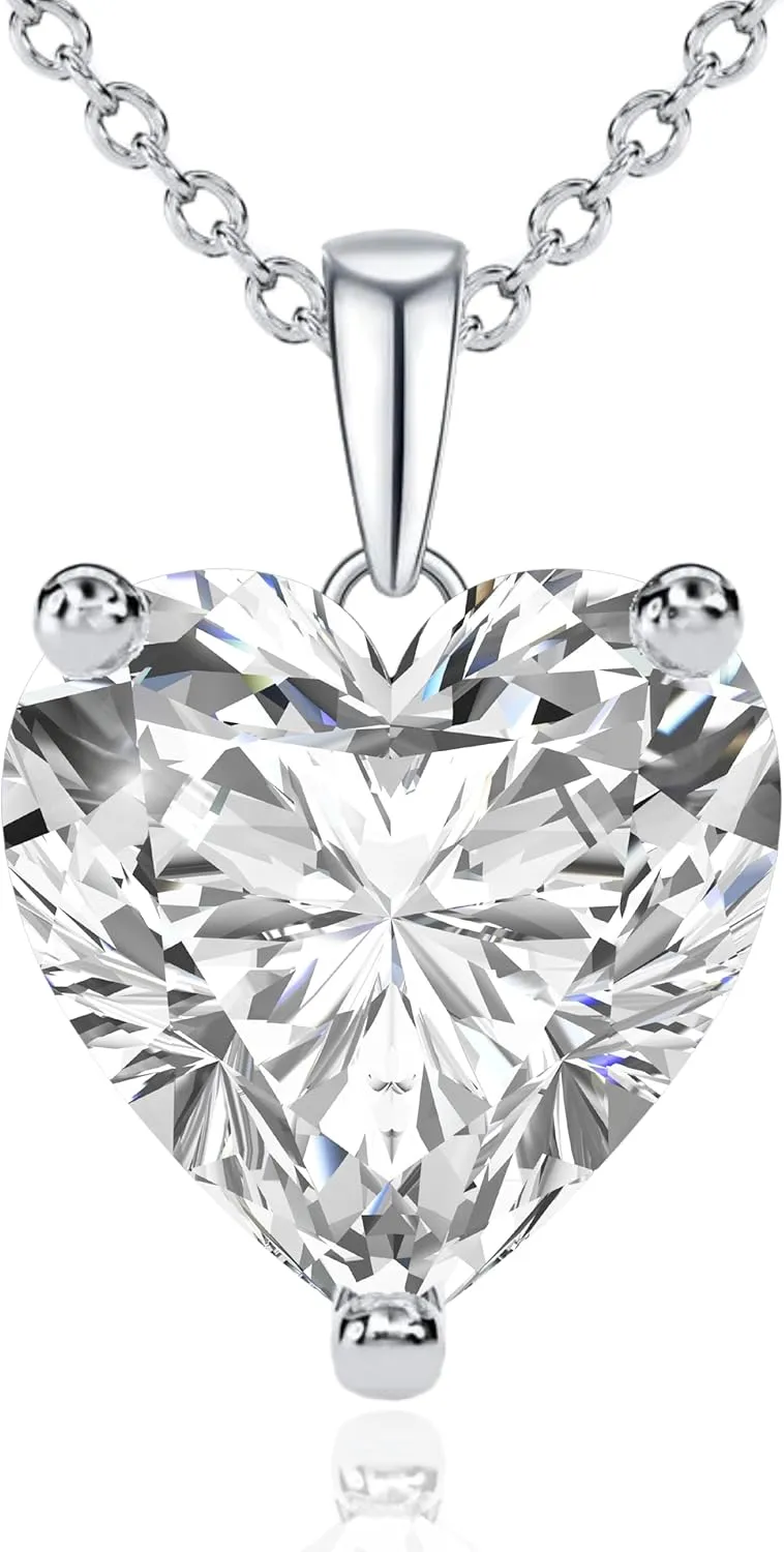 Sparkling Diamond Necklaces For Women | Elegant 925 Sterling Silver Necklace For Women with VVS Moissanite | Luxurious Jewelry for Women | Anniversary Christmas Birthday Gifts for Women