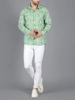 Spica Handblock Shirt Green
