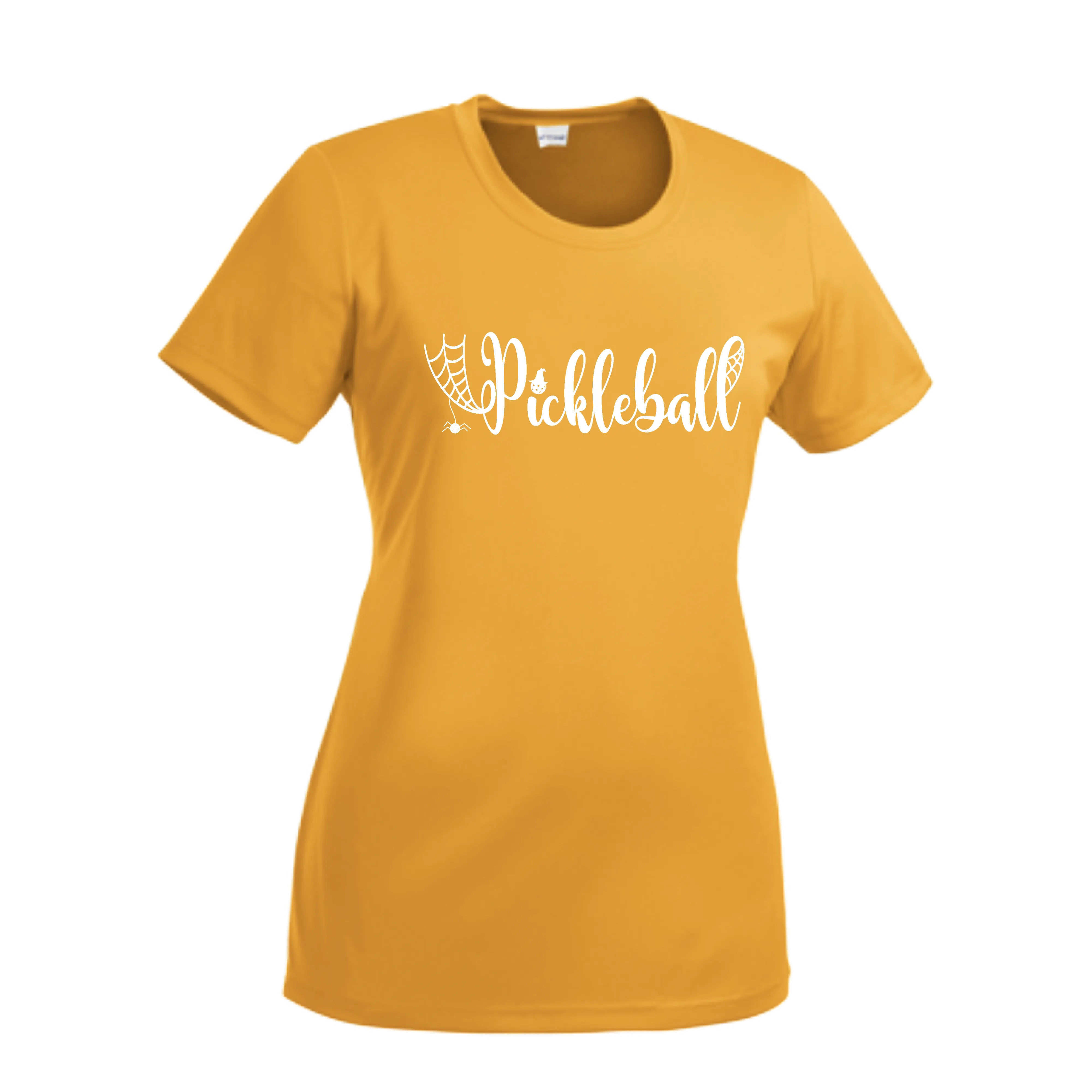 Spider Pickleball | Women’s Short Sleeve Crewneck Pickleball Shirts | 100% Polyester