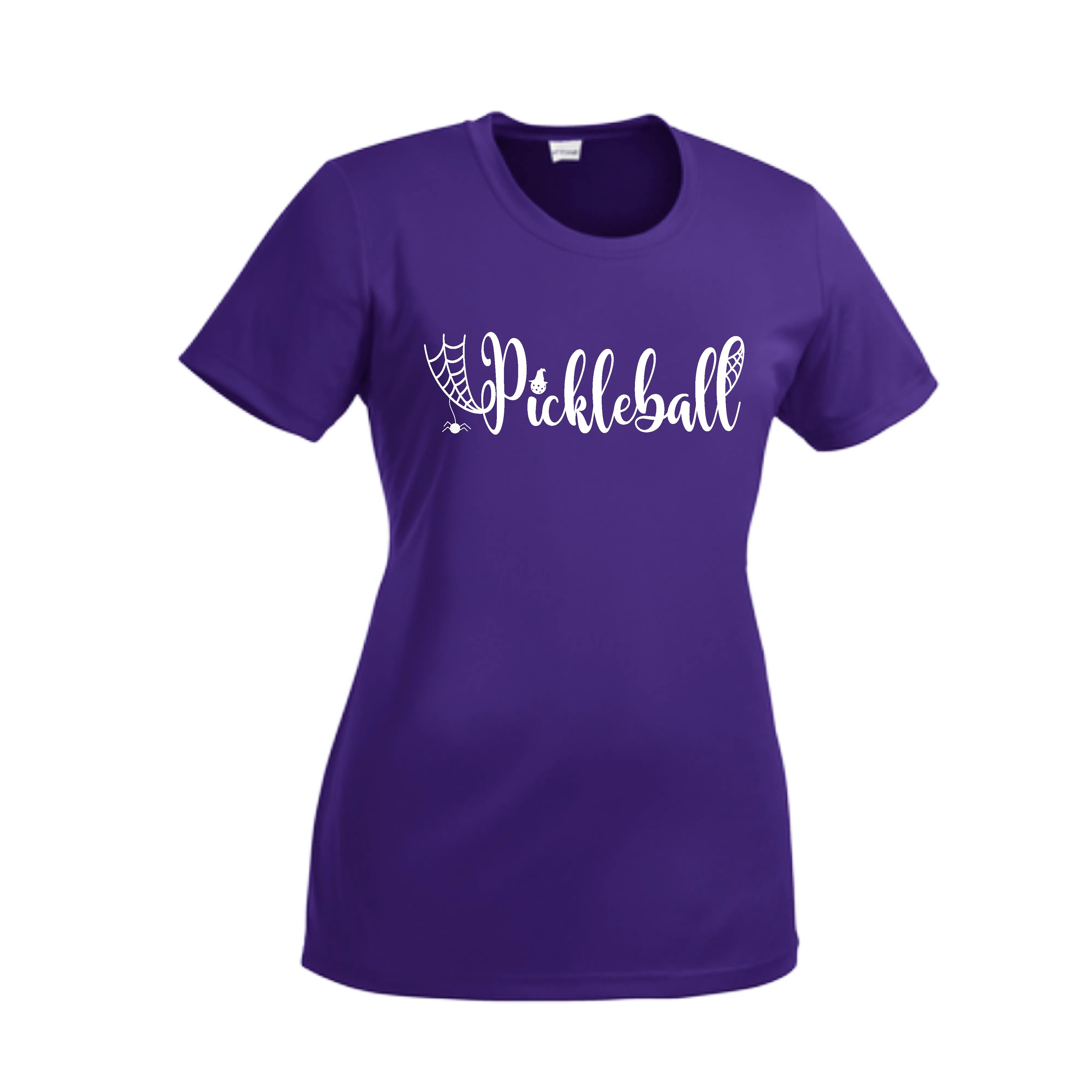 Spider Pickleball | Women’s Short Sleeve Crewneck Pickleball Shirts | 100% Polyester