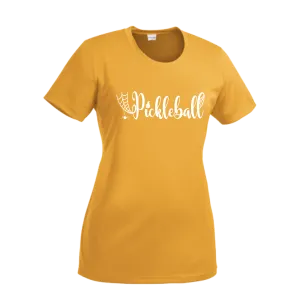 Spider Pickleball | Women’s Short Sleeve Crewneck Pickleball Shirts | 100% Polyester