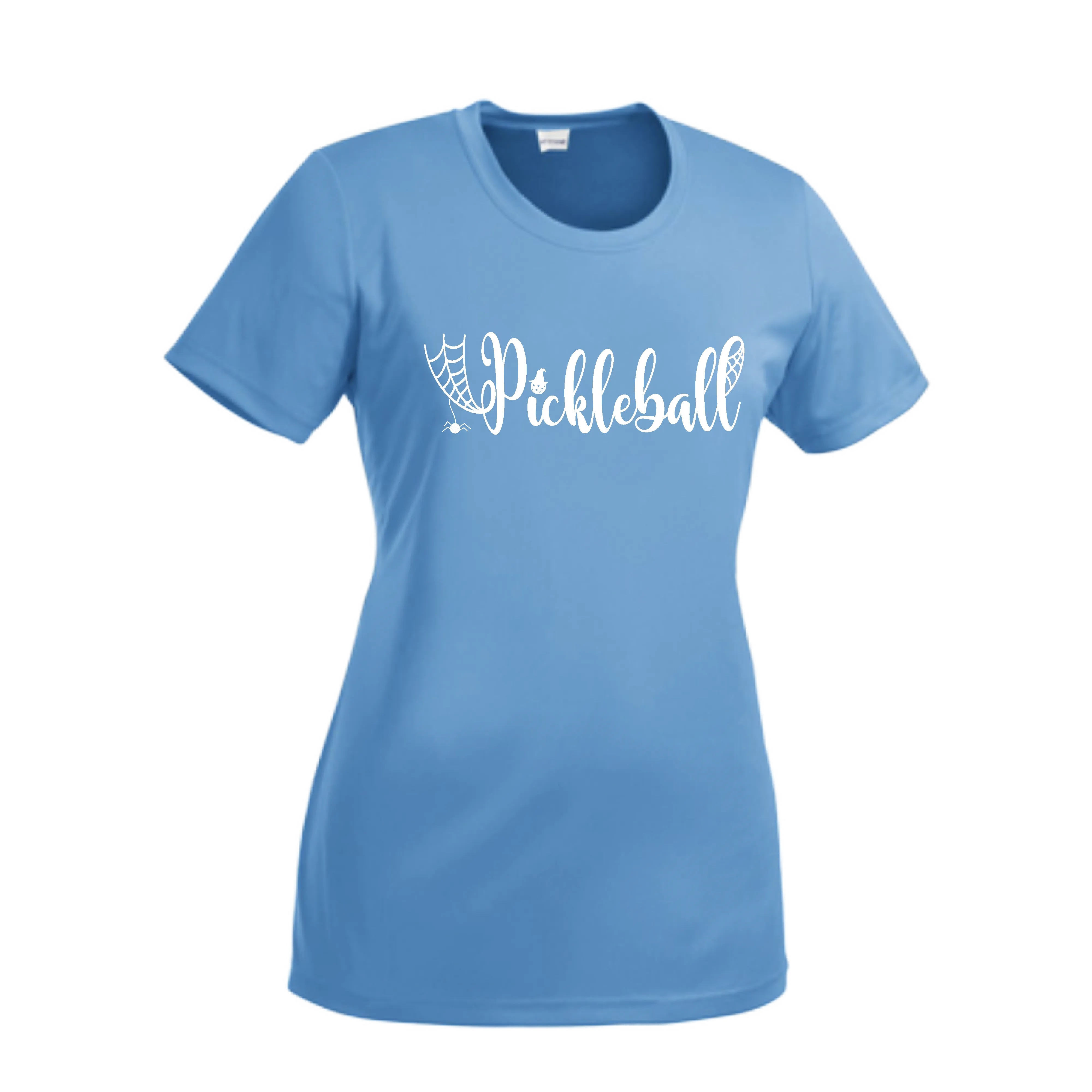 Spider Pickleball | Women’s Short Sleeve Crewneck Pickleball Shirts | 100% Polyester