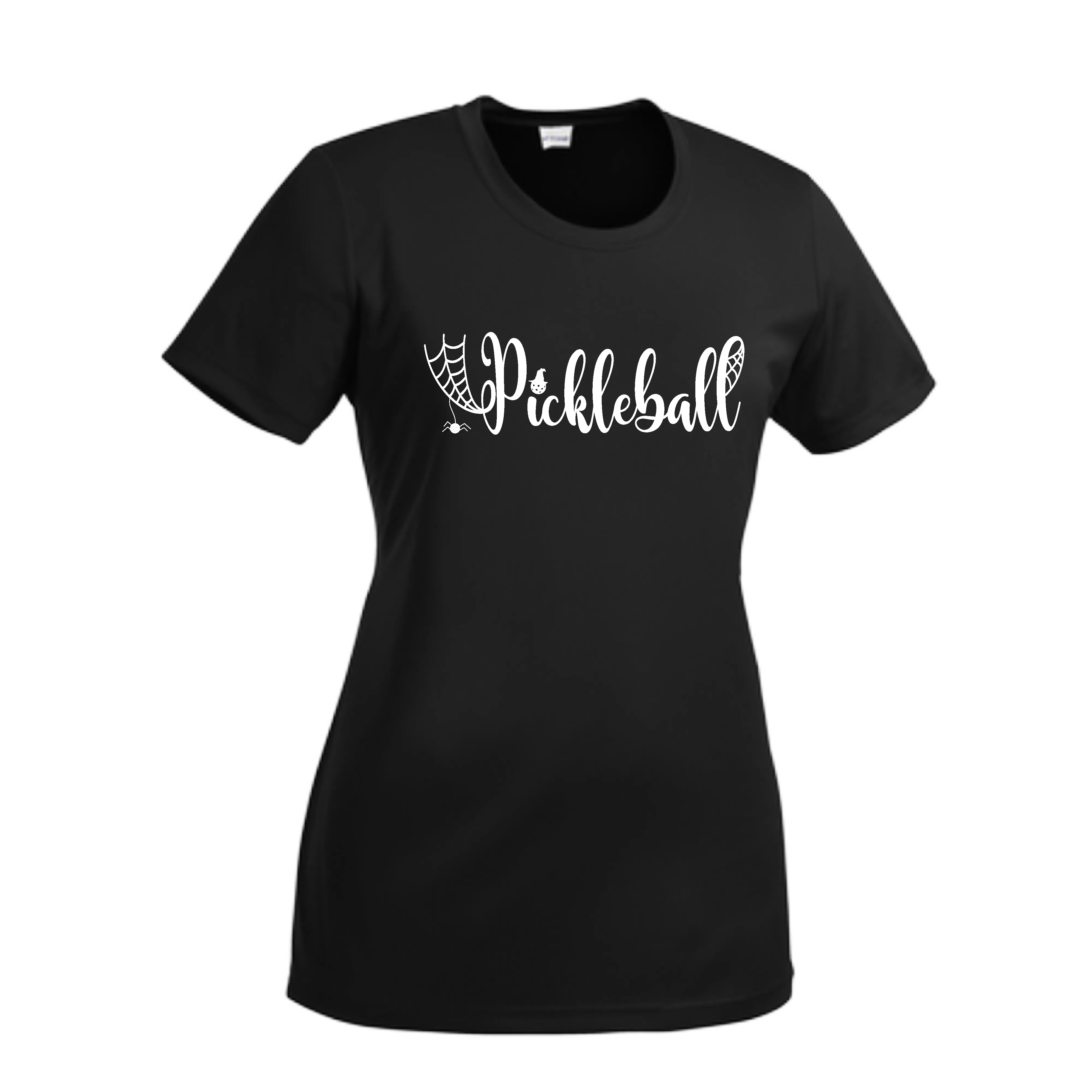 Spider Pickleball | Women’s Short Sleeve Crewneck Pickleball Shirts | 100% Polyester