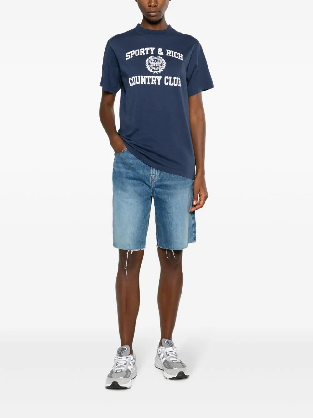 SPORTY & RICH T-shirts and Polos Blue
