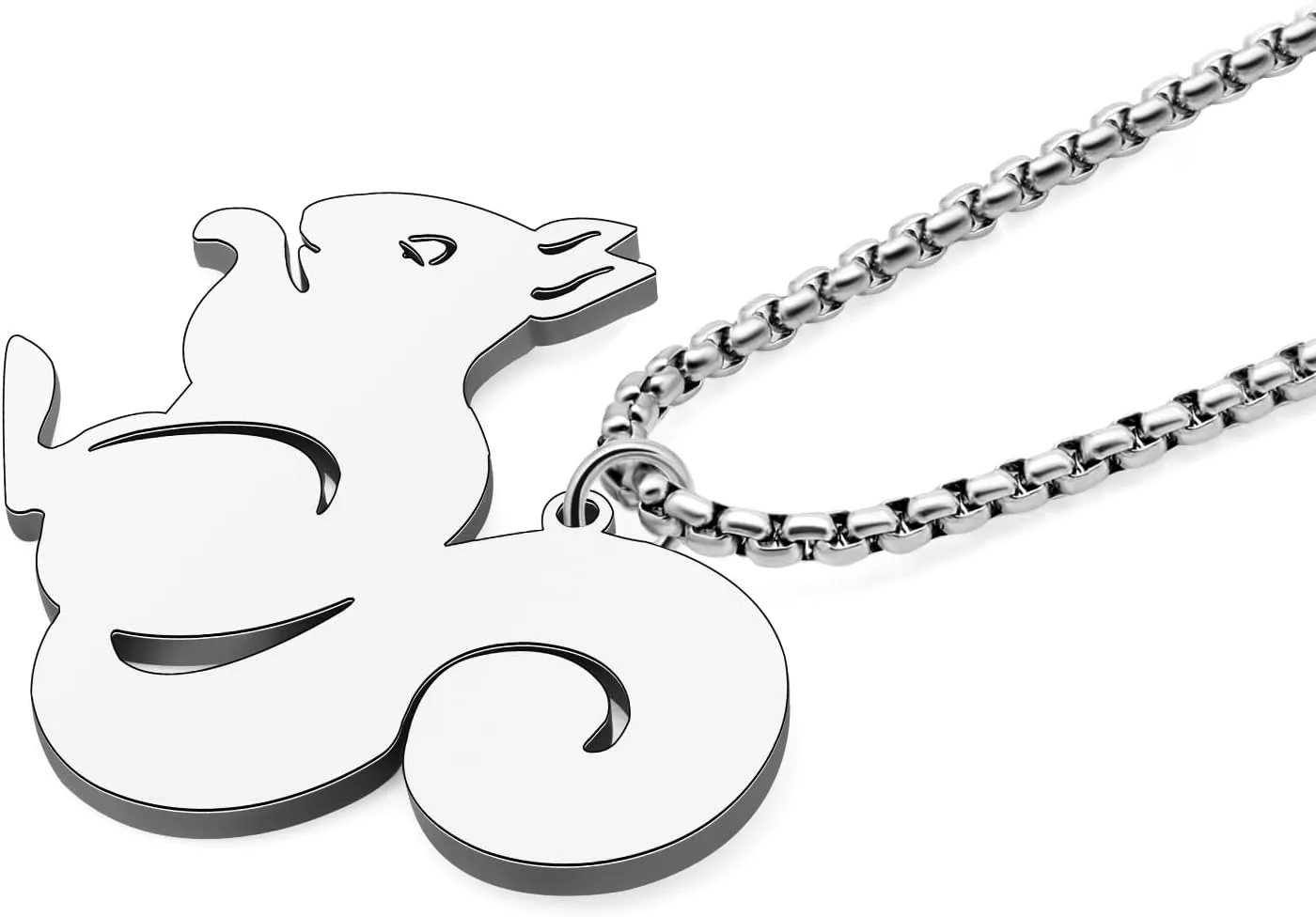 Stainless Steel Cute Squirrel Necklace 18K Gold Animals Pendant Gifts for Women Charms Jewelry Party Favors