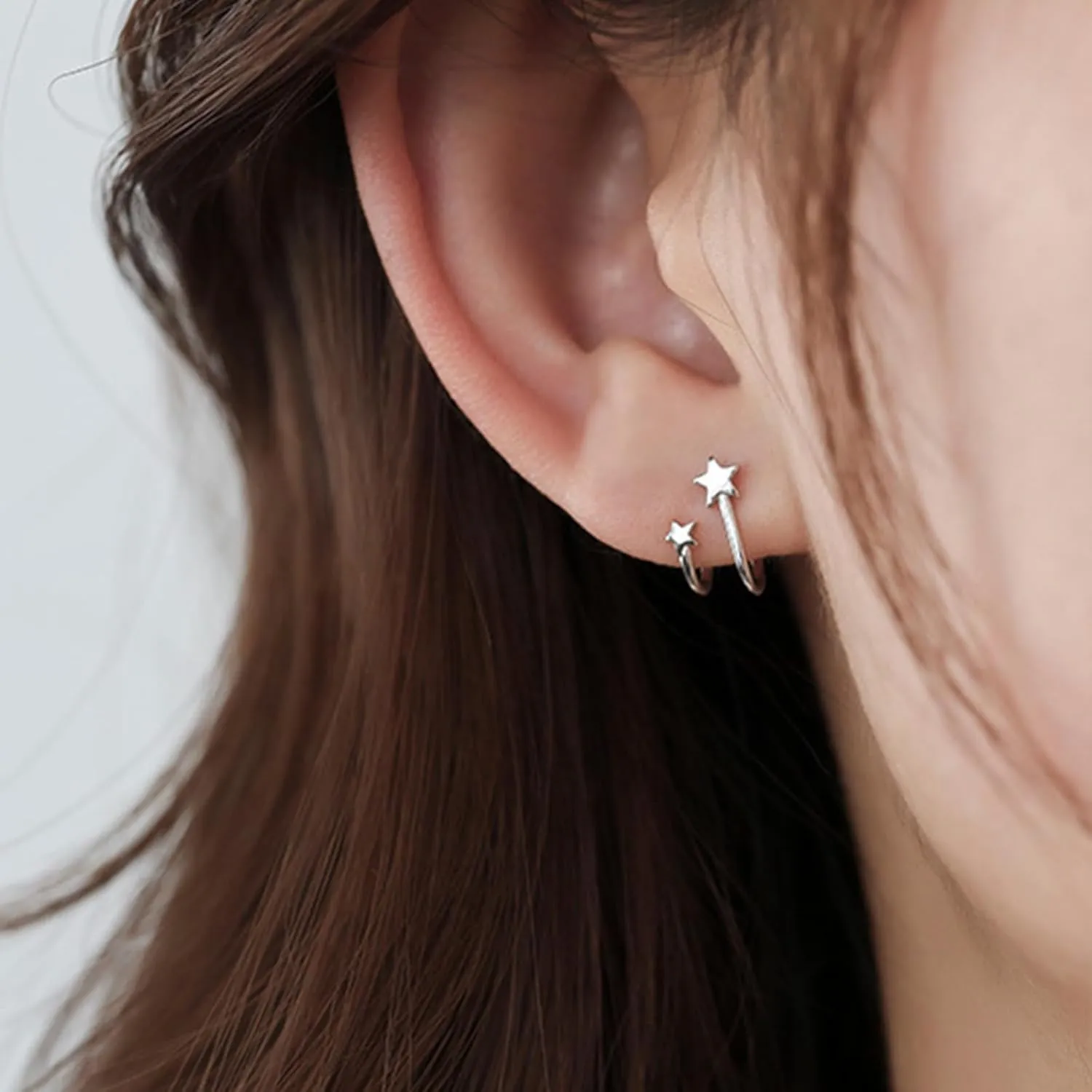 Star Cuff Earrings for Women Ear Cuff Silver Star Stud Earrings Star Earrings Studs Star Earrings for Women Star Jewelry