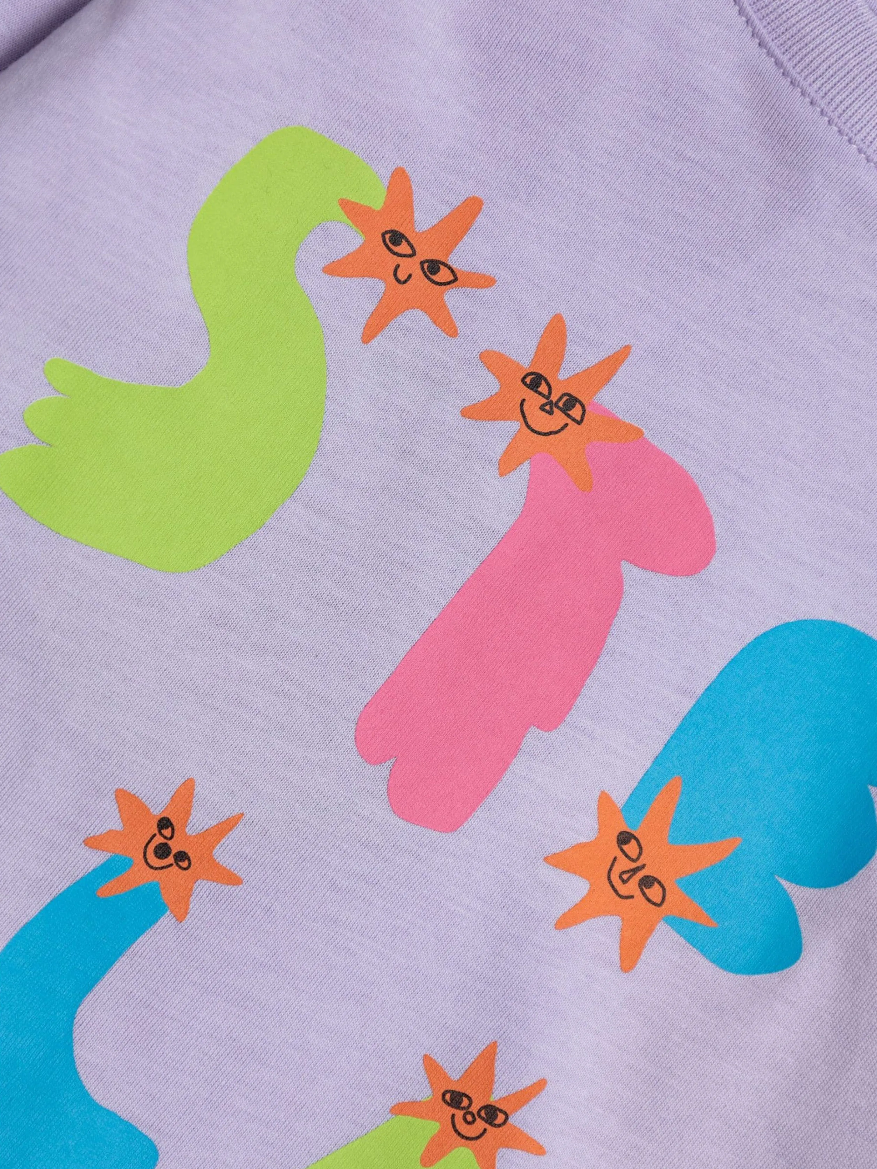 Stella McCartney Baby Girls Logo Long Sleeve T-Shirt in Purple