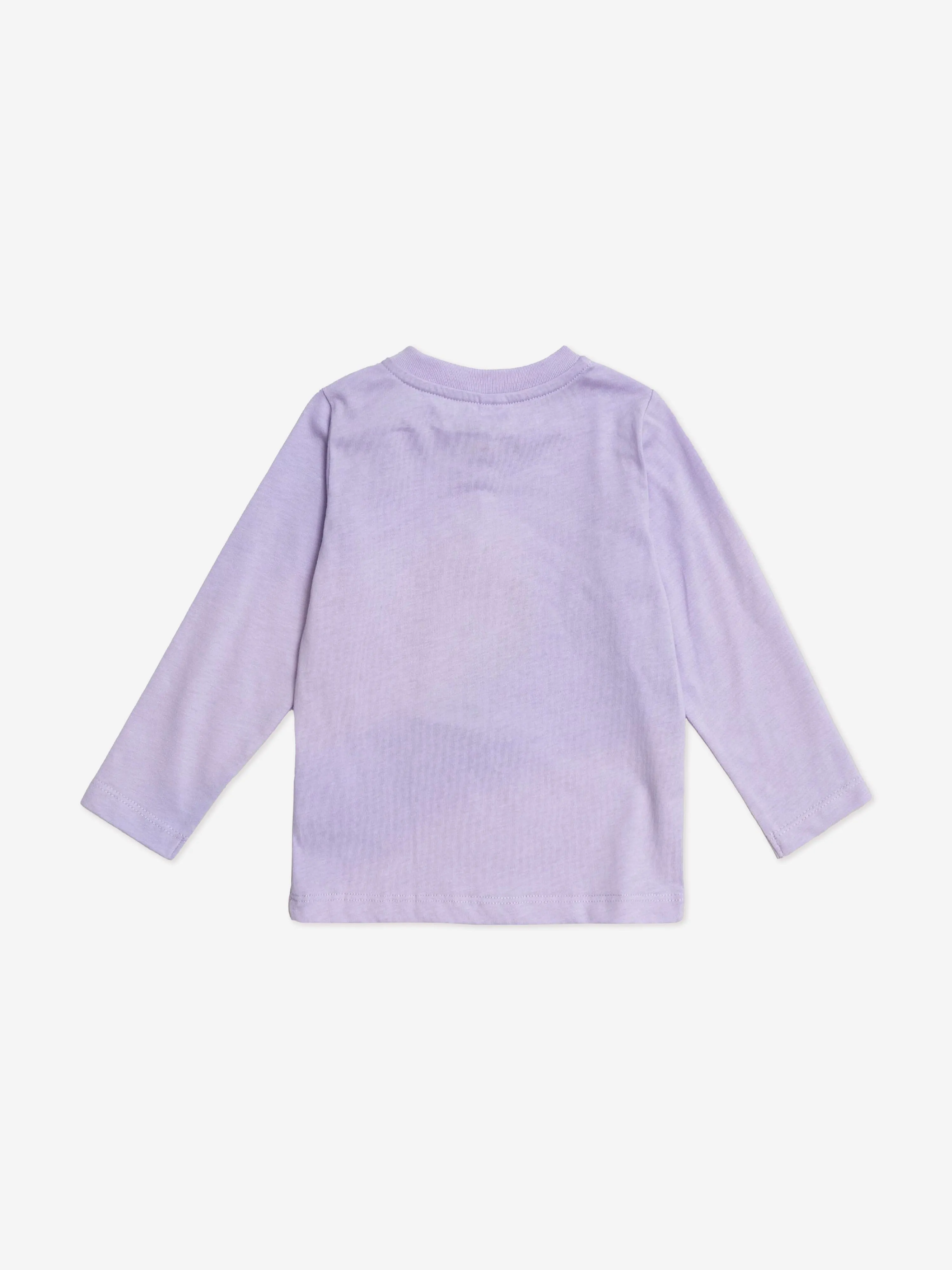Stella McCartney Baby Girls Logo Long Sleeve T-Shirt in Purple