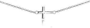 Sterling Silver & Rose Gold Layered Cross & Choker Necklaces - Dainty Gold for Women