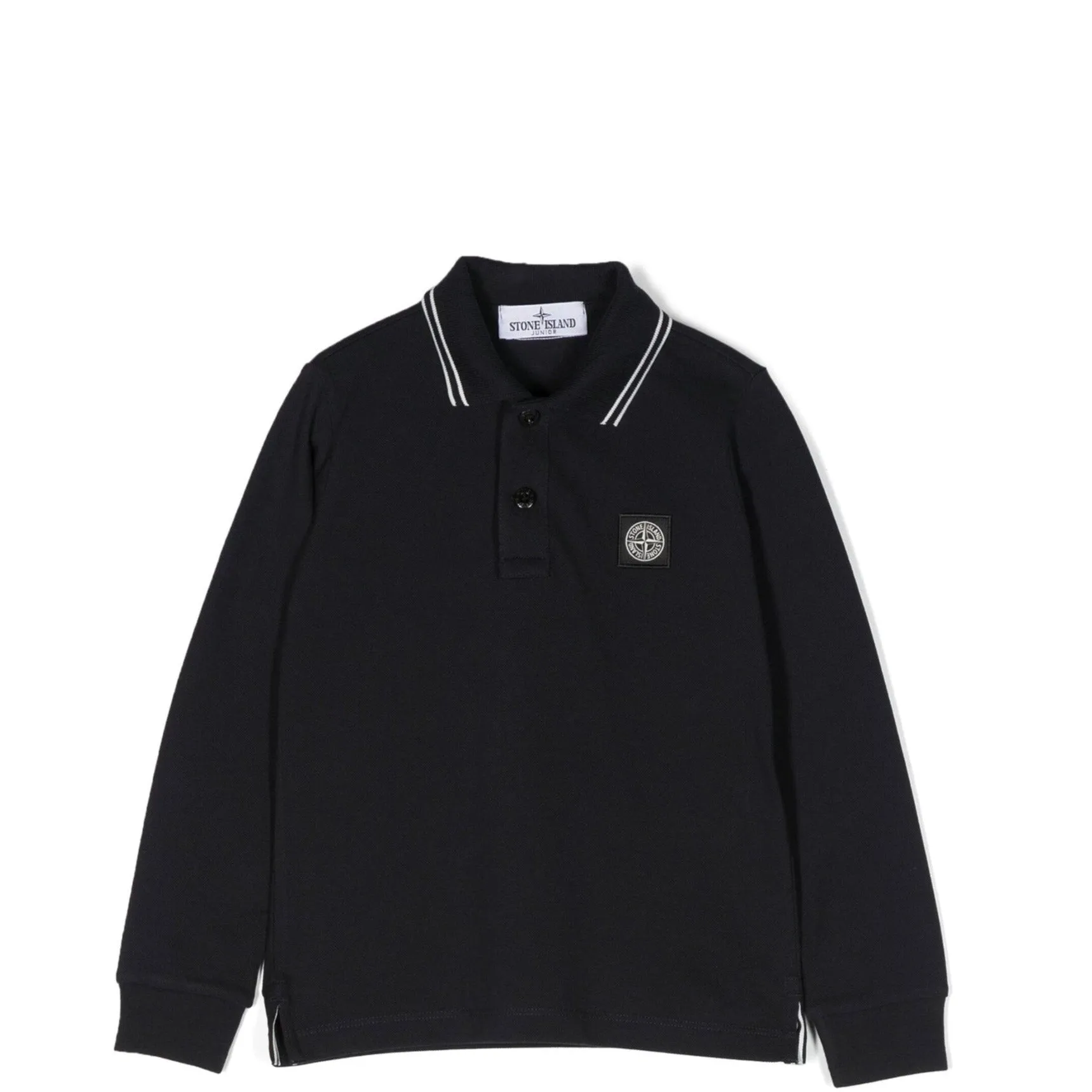 Stone Island Junior Compass Long Sleeve Polo Shirt