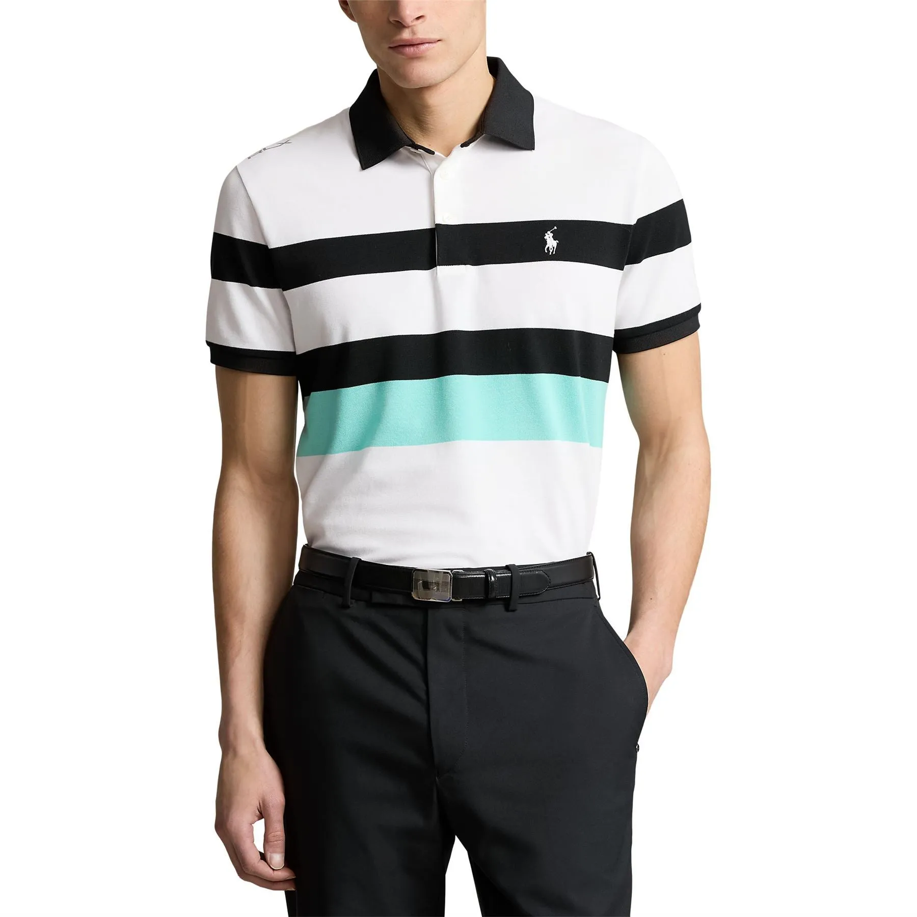 Tailored Fit Performance Polo Shirt Ceramic White Multi - SS24