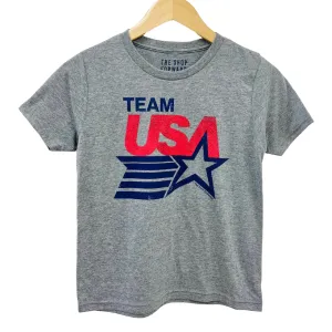 'TEAM USA' Kids Tee - Grey