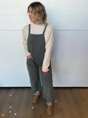 The Elena Washed Overall Jumpsuit