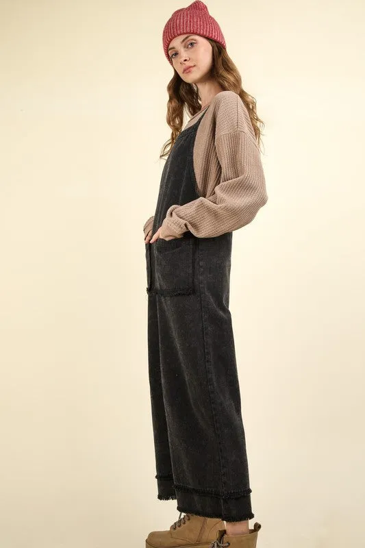 The Elena Washed Overall Jumpsuit