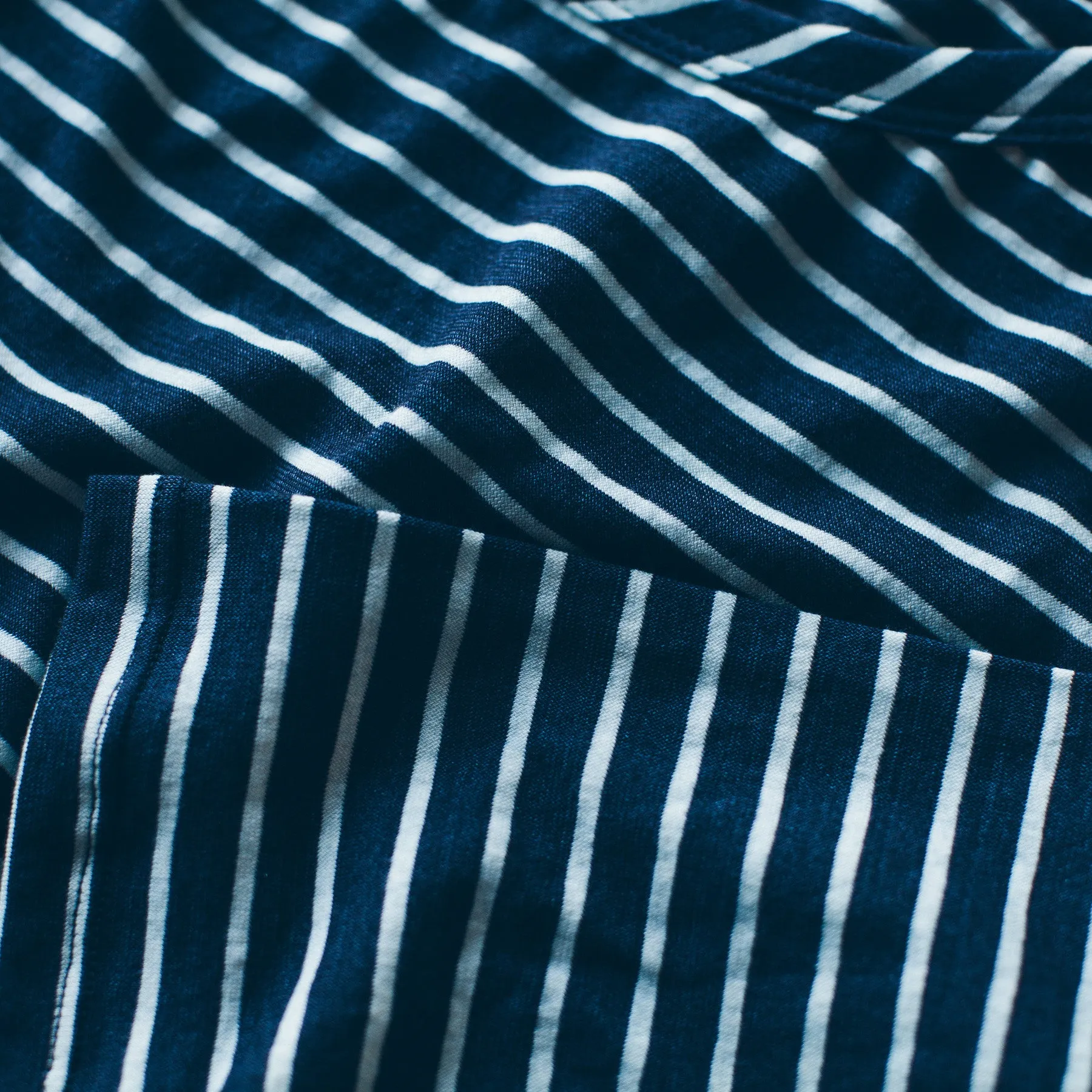 The Paige in Indigo & White Stripe