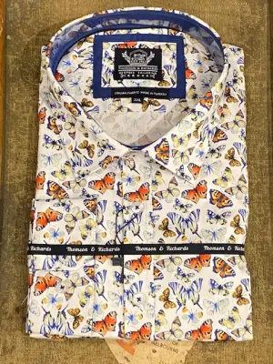 Thomson & Richards Print Shirt - Monarch