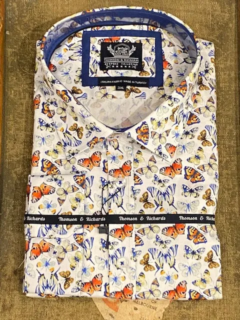 Thomson & Richards Print Shirt - Monarch