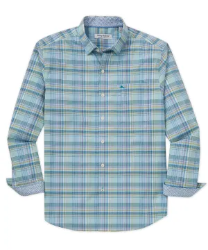 Tommy Bahama Long Sleeve Sarasota Stretch Chablis Check Plaid Sport Shirt