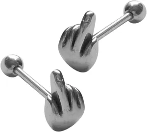 Tongue Piercings Jewelry Set 2pcs Grade Tongue Rings Industrial Jewelry for Women