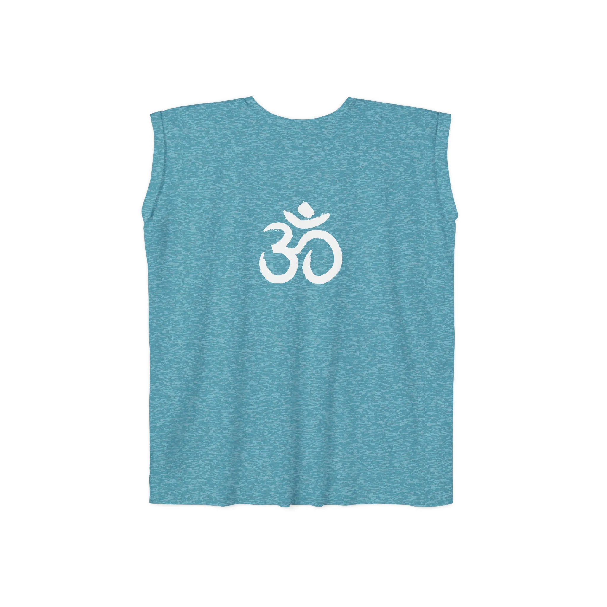 Tree of Life Flowy Rolled Cuffs Muscle Tee