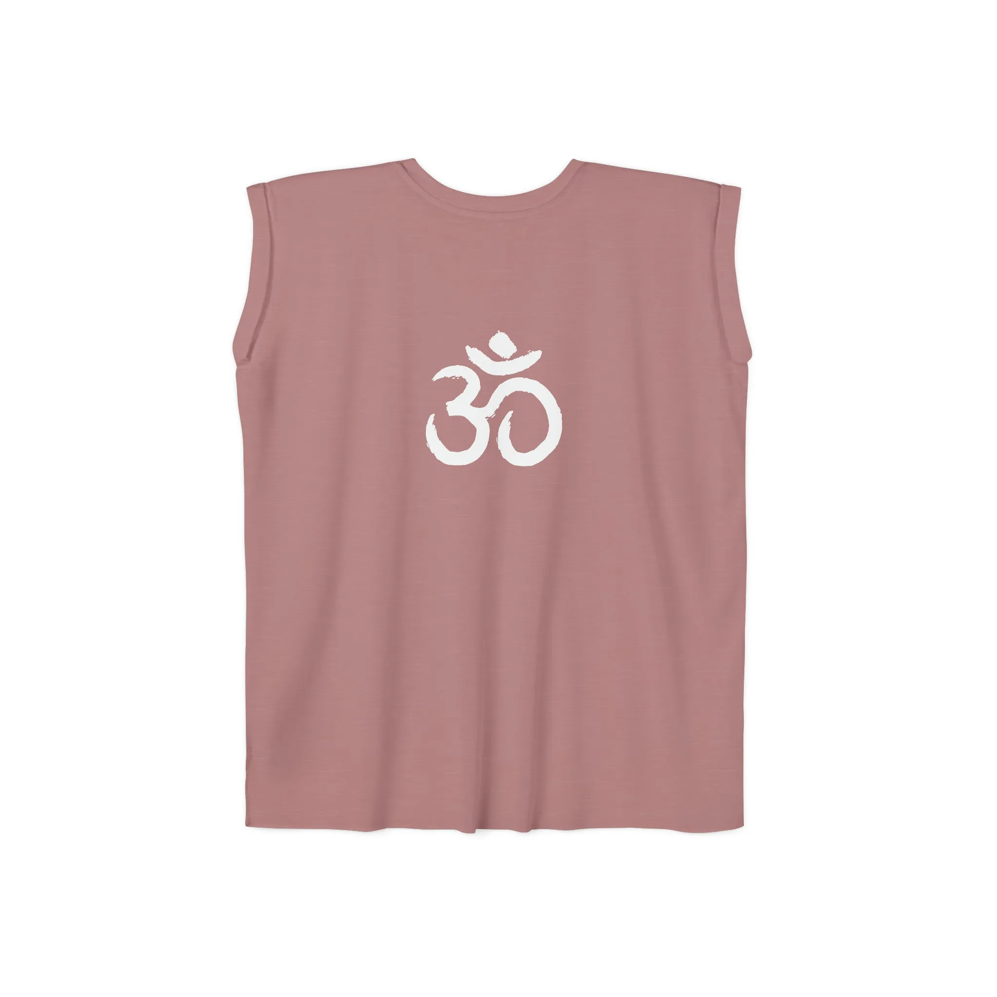 Tree of Life Flowy Rolled Cuffs Muscle Tee