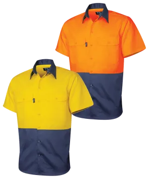 Tru Workwear Lightweight S/S Two Tone Cool Vented Shirt DS2165