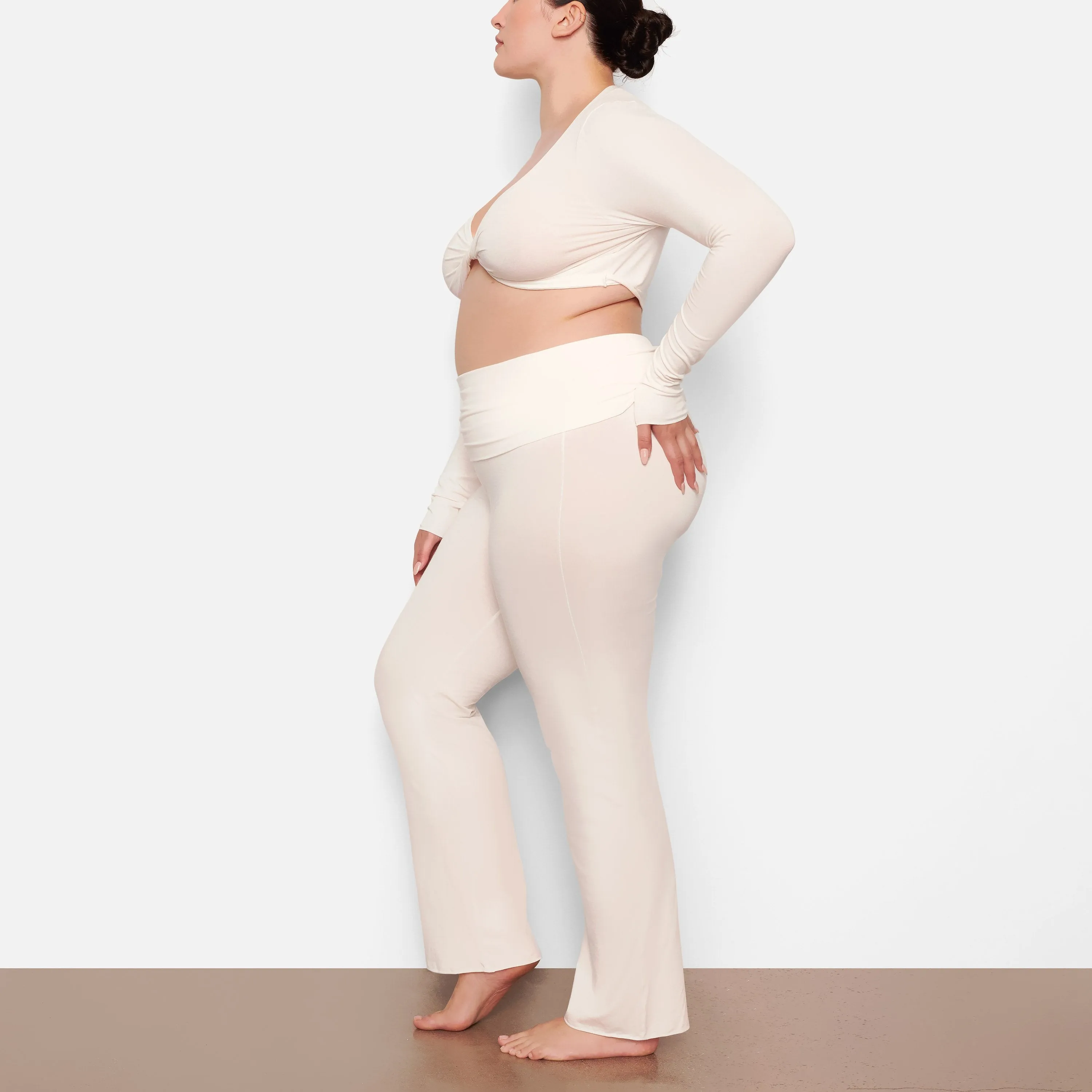 TWIST LONG SLEEVE TOP | MARBLE