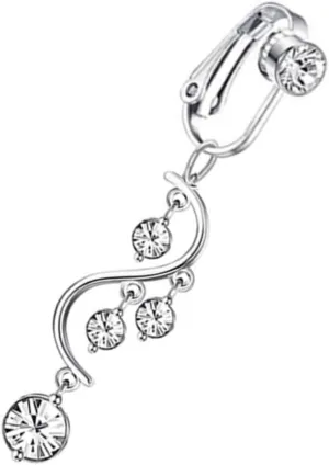 VALICLUD Belly Button Ring Navel Piercing Jewelry Gold Dangle Navel Ring for Women