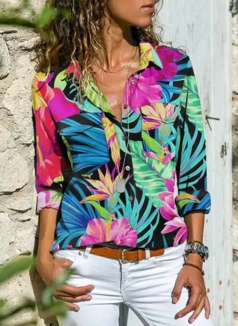 Very Cool and Loose Button Down Plus Size Shirt