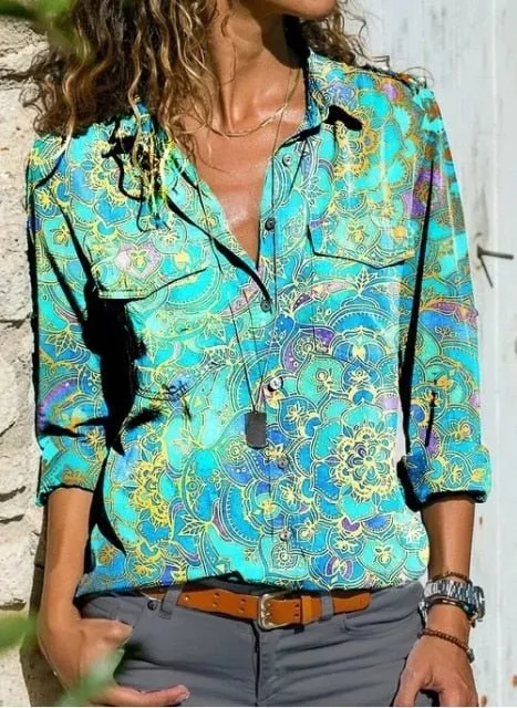Very Cool and Loose Button Down Plus Size Shirt