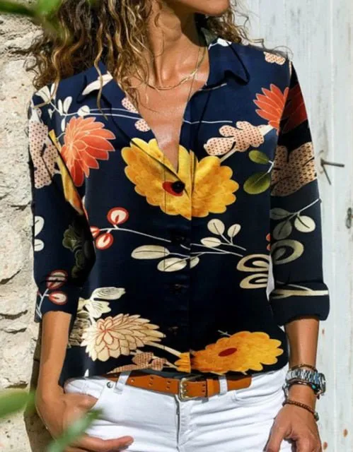 Very Cool and Loose Button Down Plus Size Shirt