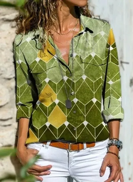 Very Cool and Loose Button Down Plus Size Shirt