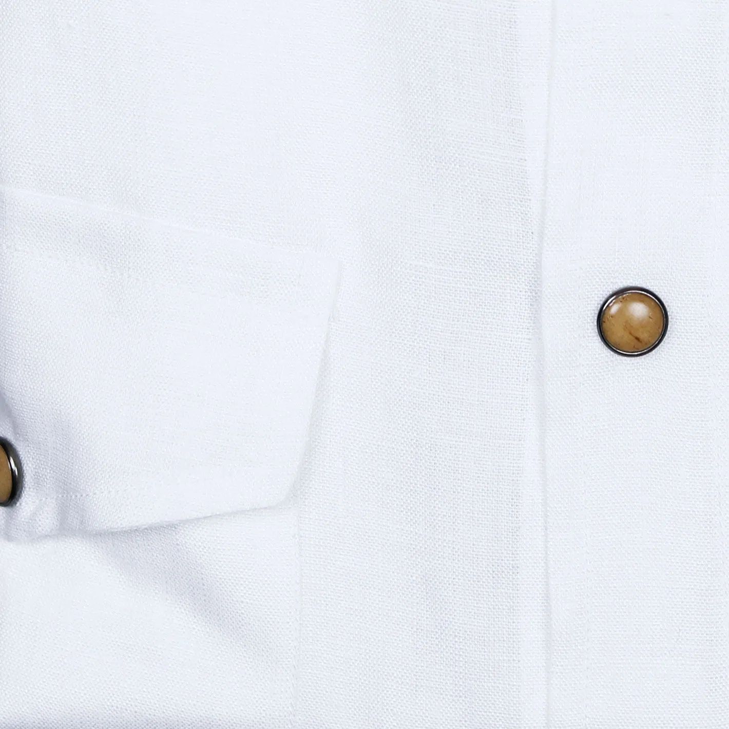 White Linen Rodeo Shirt