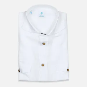 White Linen Rodeo Shirt