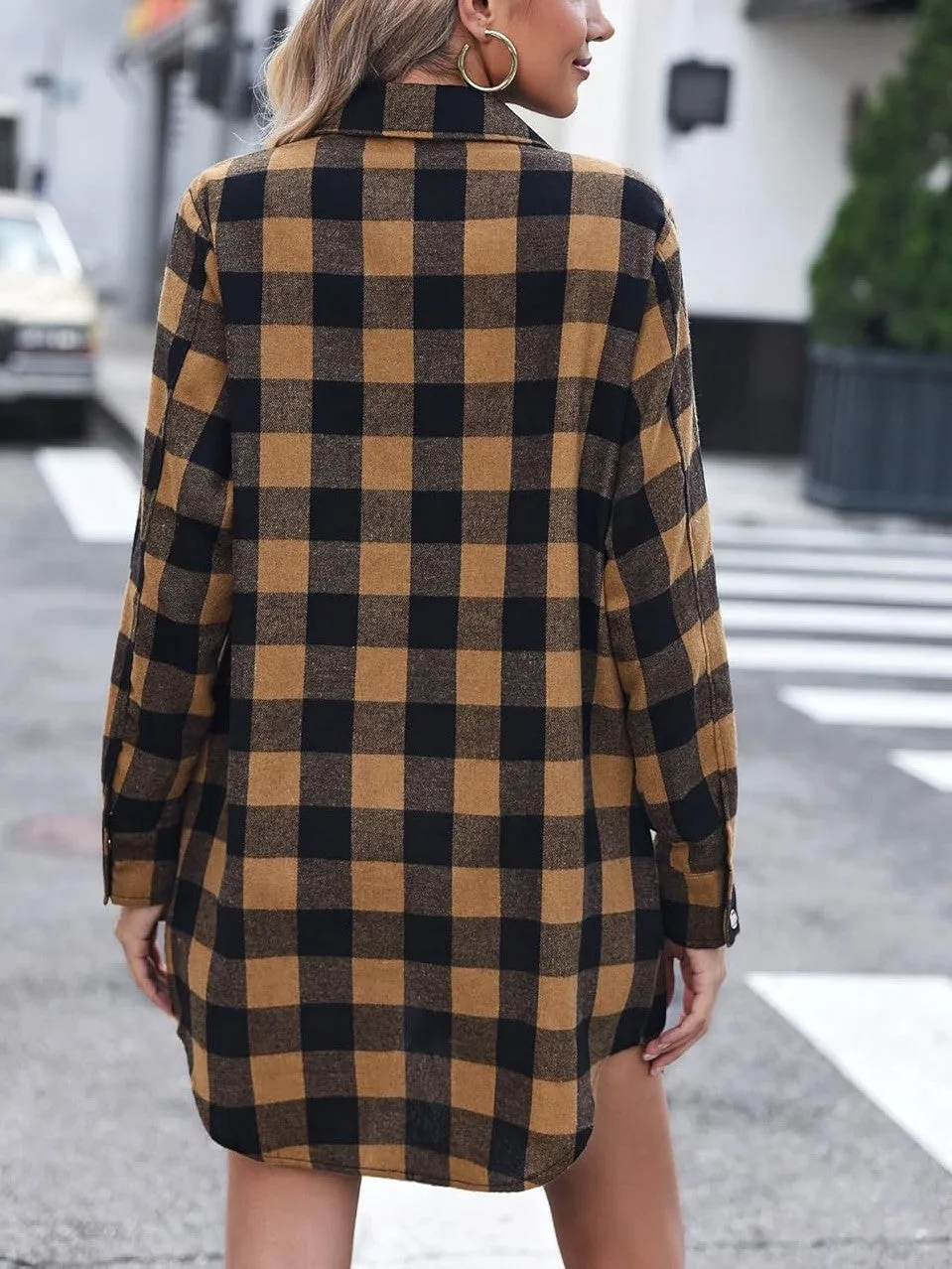 Women's Flannel Long Sleeve Plaid Button Down Shirts(BUY 2 FREE SHIPPING)
